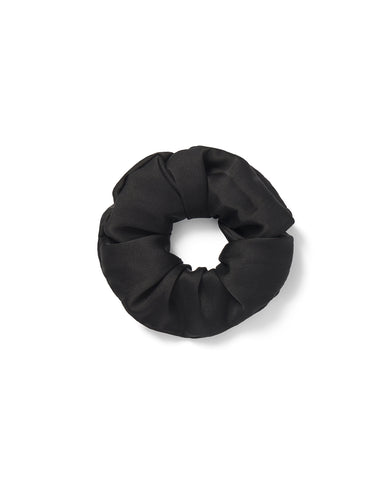 Saskia Luxury Satin Scrunchie Black