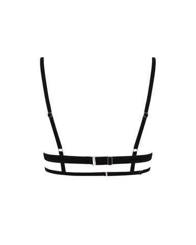 Simone Open Harness Bra Black