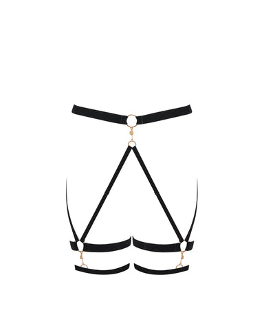 Simone Thigh Harness Black