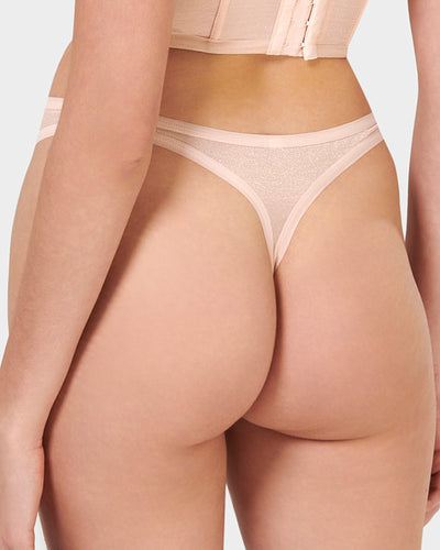 Thena High-Waist Thong Frosted Caramel