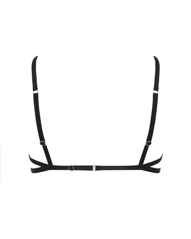 Matisse Sheer Open Bra Black