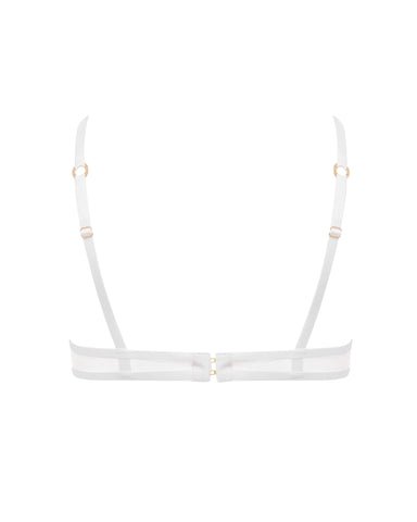 Naomi Mesh Bra White
