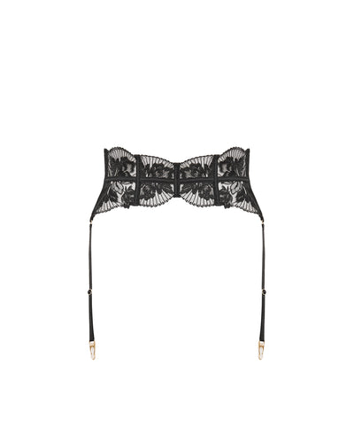 Gabriella Detachable Waspie Suspender Black