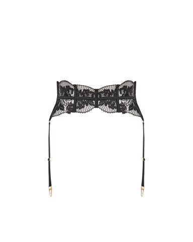 Gabriella Detachable Waspie Suspender Black