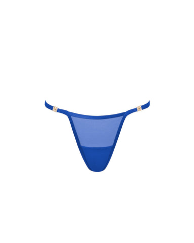 Tali Mesh Thong Blue
