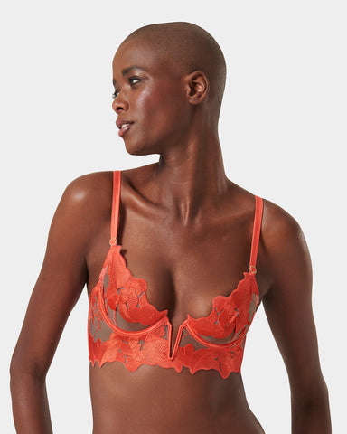 Serenity Longline Bra Coral