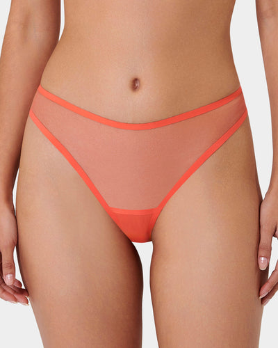 Naomi Mesh Brief Coral