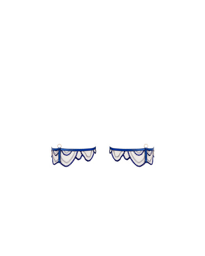 Soraya Detachable Thigh Garter Blue