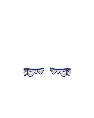 Soraya Detachable Thigh Garter Blue