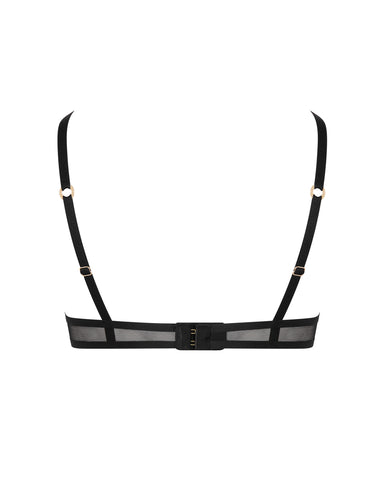 Naomi Moulded Mesh Bra Black
