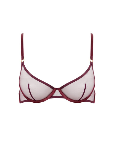 Naomi Mesh Bra Cherry