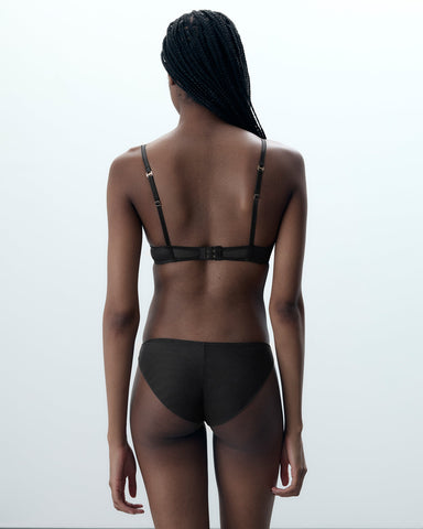 Verona Satin Brief Black