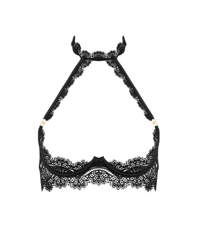 Arella Open Harness Bra Black