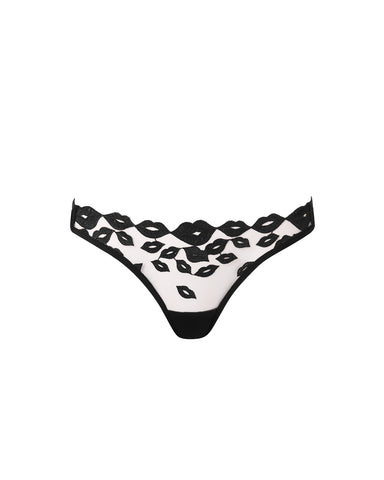 Marian Embroidered Brief Black