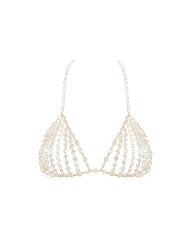 Crystal Triangle Bra Clear
