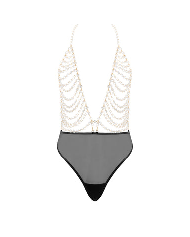 Crystal Bodysuit Clear/Black