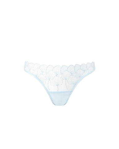 Vermont Embroidered Sheer Brief Ice Water Blue