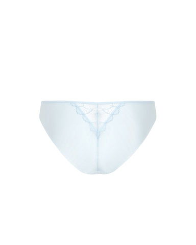 Vermont Embroidered Sheer Brief Ice Water Blue