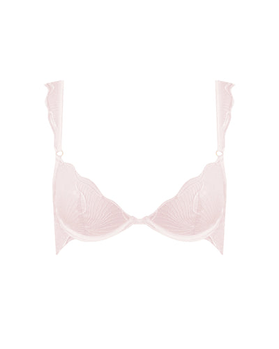 Marabel Embroidered Sheer Bra Pearl Pink
