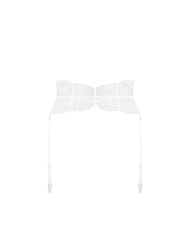 Gabriella Waspie Suspender (with detachable suspenders) White