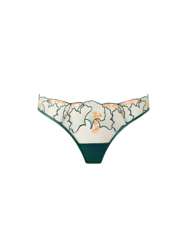 Gianna Sheer Brief Green/Orange