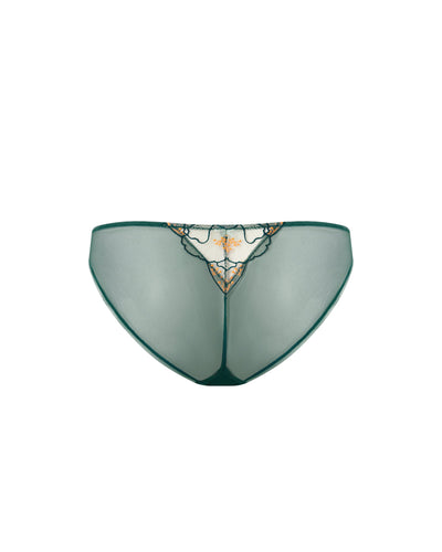 Gianna Sheer Brief Green/Orange