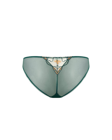 Gianna Sheer Brief Green/Orange