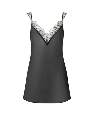 Amarosa Sheer Chemise Black