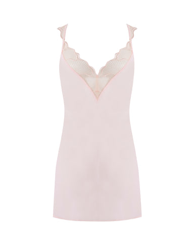 Marabel Sheer Chemise Pearl Pink