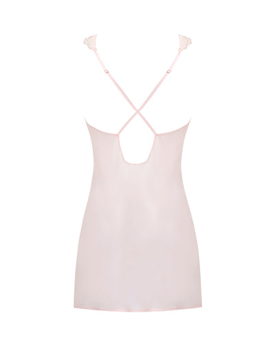 Marabel Sheer Chemise Pearl Pink