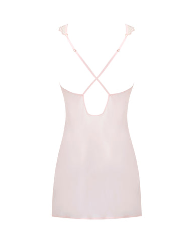 Marabel Sheer Chemise Pearl Pink