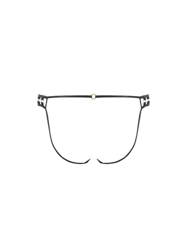 Valeria Sheer Open Brief Black