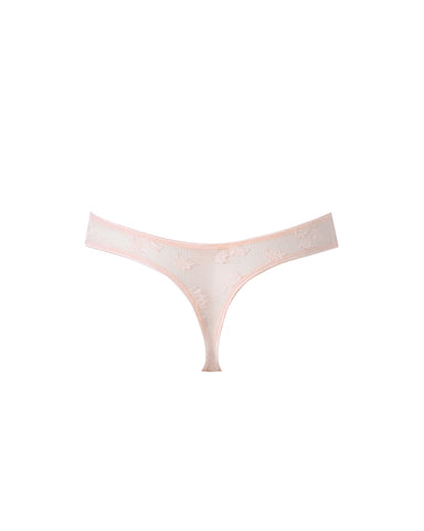 Lisa Stretch Lace Thong Pearl Pink