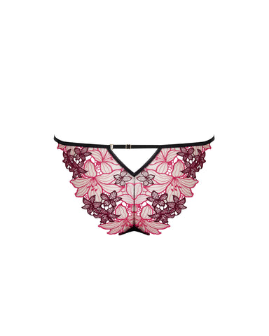 Calantha Floral Brief Cherry Lacquer/Virtual Pink