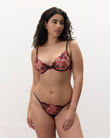 Calantha Lingerie Set Cherry Lacquer/Virtual Pink