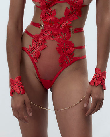 Ophelia Bodysuit Lingerie Set Red