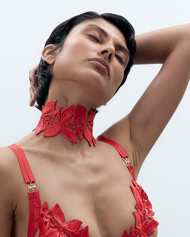 Ophelia Bodysuit Lingerie Set Red