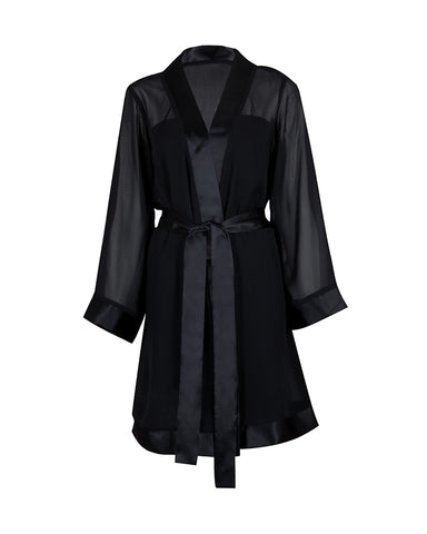 Chiffon Kimono Black