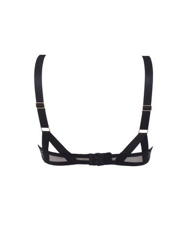 Karolina Strappy Balcony Bra Black
