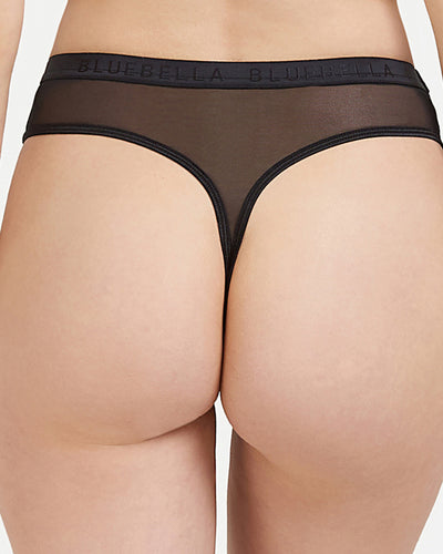 Oslo High-Waist Thong Black