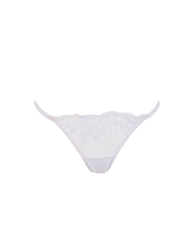 Marseille Embroidered Sheer Brief White